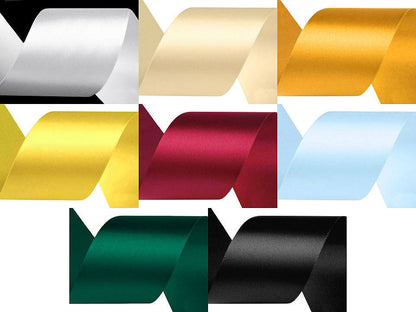 Paquets de ruban de satin par 5 m, largeur 40 mm