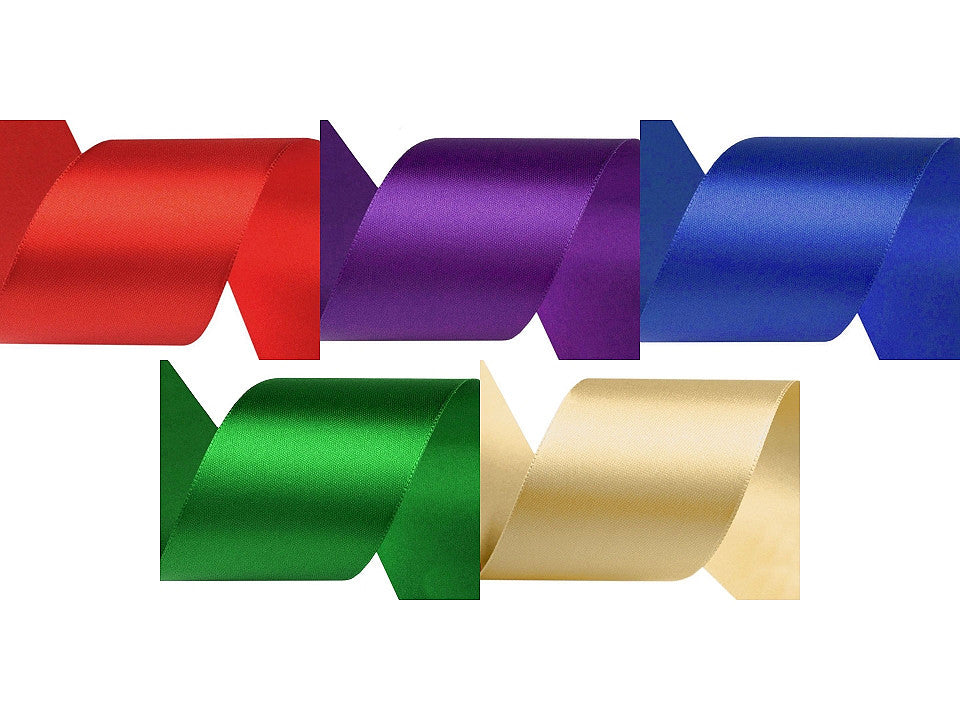 Paquets de ruban de satin par 5 m, largeur 40 mm