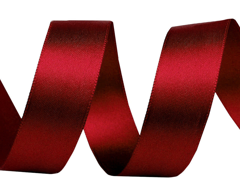 Paquets de ruban satiné double face, par 5 m, largeur 24 mm