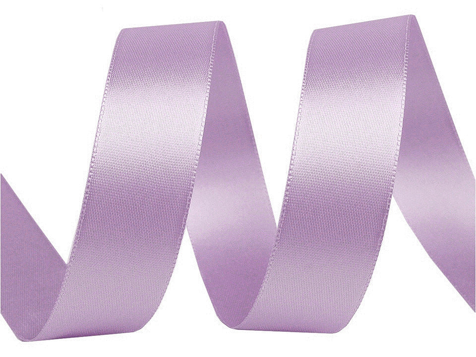 Paquets de ruban satiné double face, par 5 m, largeur 24 mm