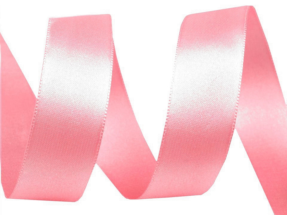 Paquets de ruban satiné double face, par 5 m, largeur 24 mm