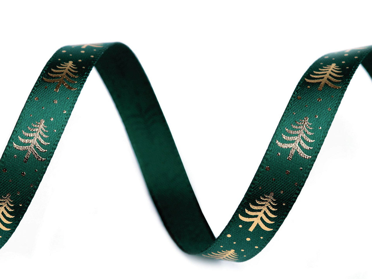 Ruban de Noël satiné, Sapin de Noël, largeur 10 mm