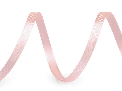 Ruban satiné à pois, largeur 6 mm