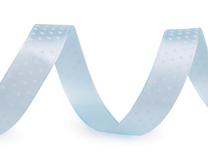 Ruban satiné à pois, largeur 15 mm