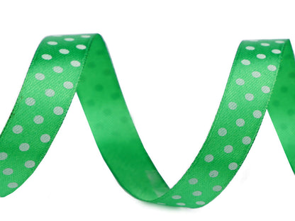 Ruban satiné à pois, largeur 15 mm