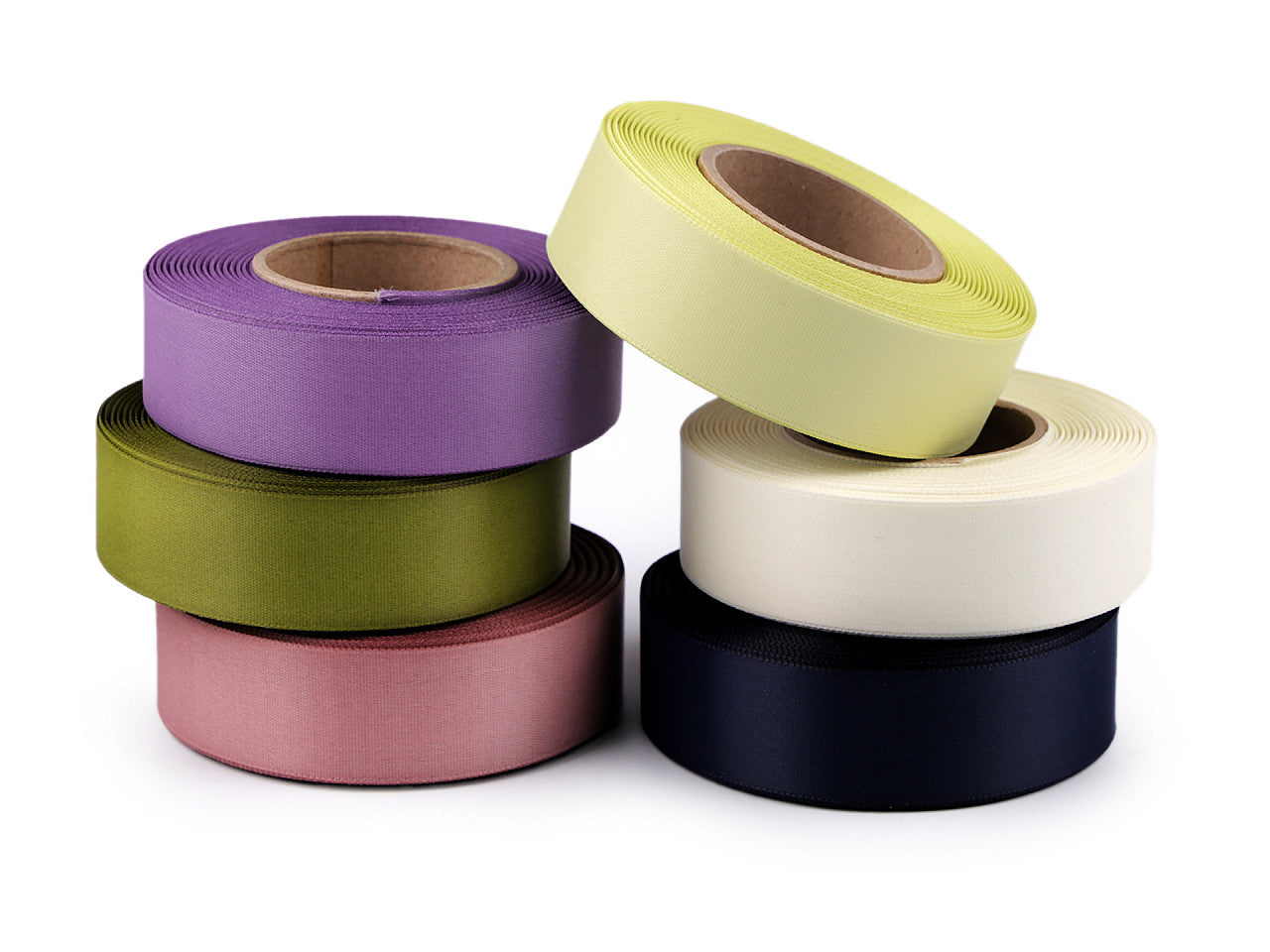 Ruban satiné double face, largeur 24 mm, mat