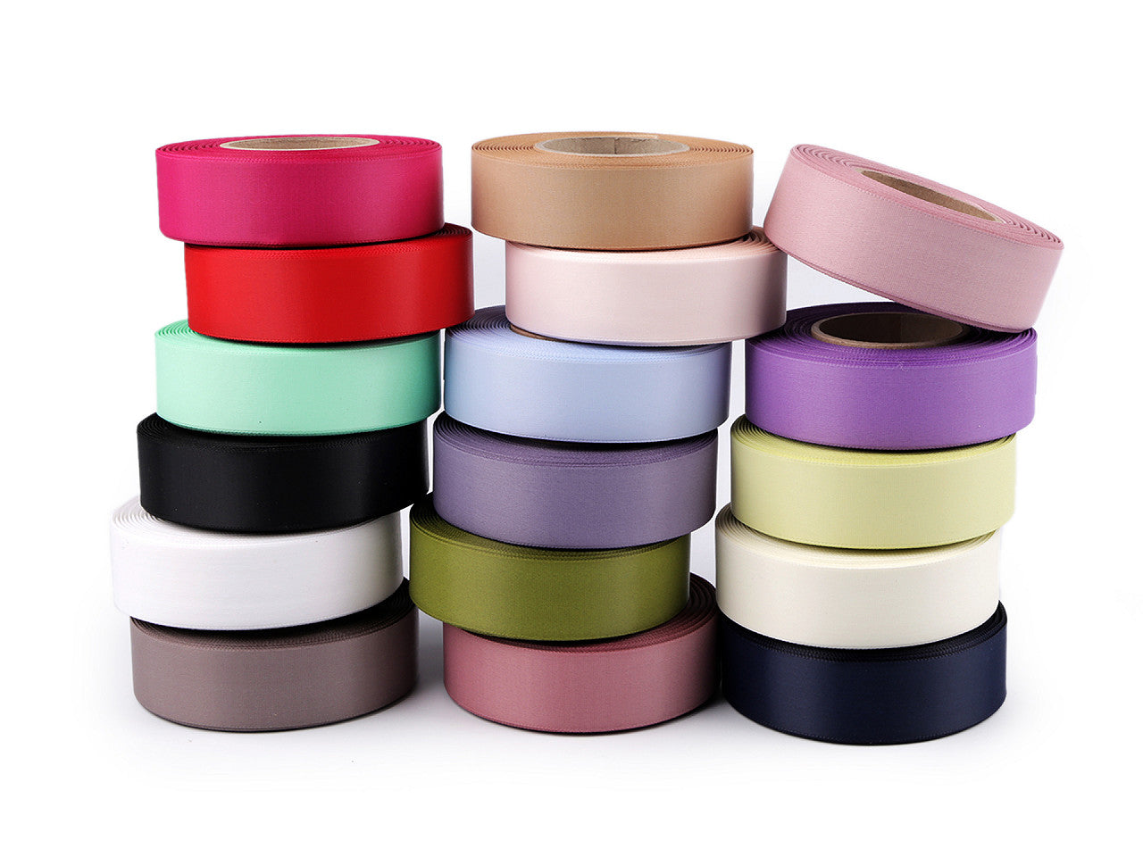 Ruban satiné double face, largeur 24 mm, mat