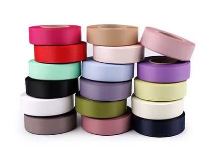 Ruban satiné double face, largeur 24 mm, mat