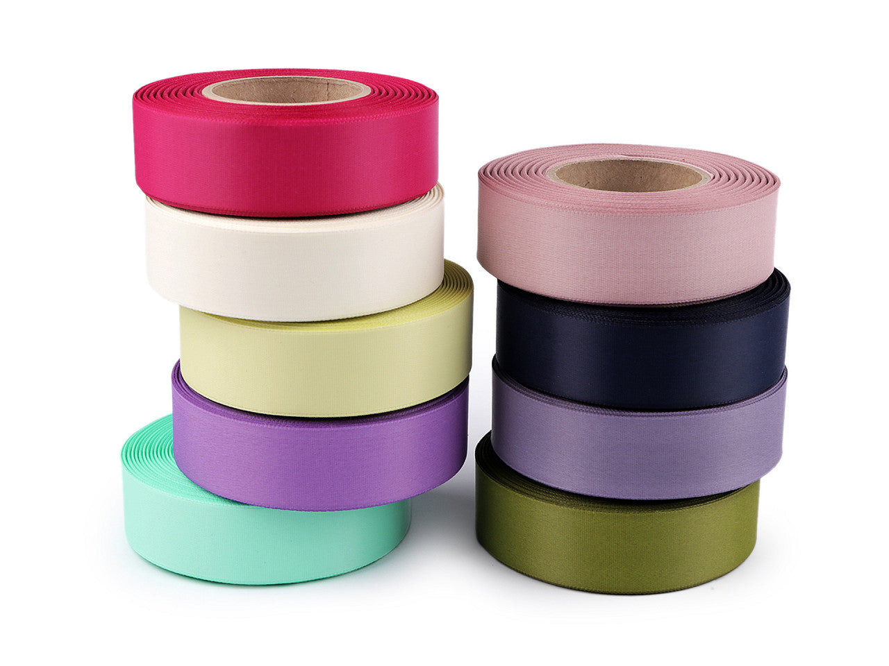 Ruban satiné double face, largeur 24 mm, mat