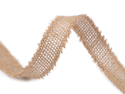 Ruban en jute, largeur 25 mm - 1m