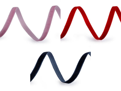 Ruban en velours, largeur 7 mm - 5m