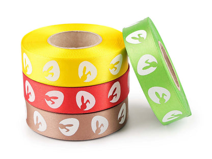 Ruban satiné de Pâques, largeur 24 mm - 20m