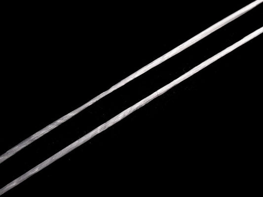 Cordon à bijoux élastique plat pour perles, 1 mm