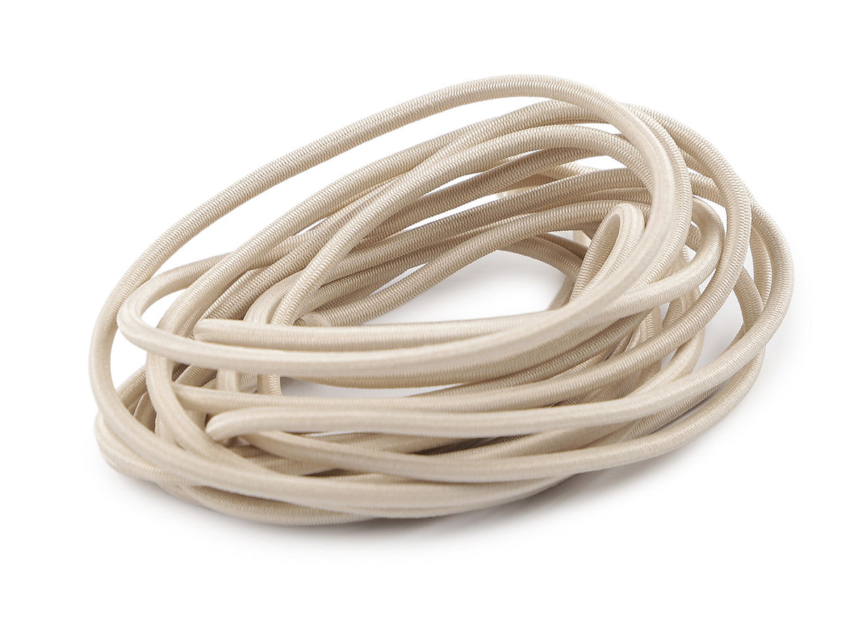 Cordon élastique rond, Ø3mm, MAGGIE par 3m - 1gerbe