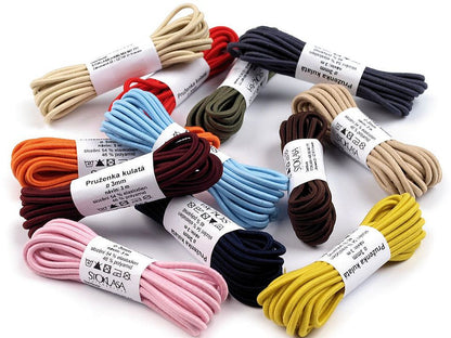 Cordon élastique rond, Ø3mm, MAGGIE par 3m - 1gerbe