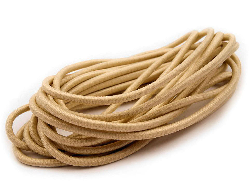 Cordon élastique rond, Ø3mm, MAGGIE par 3m - 1gerbe
