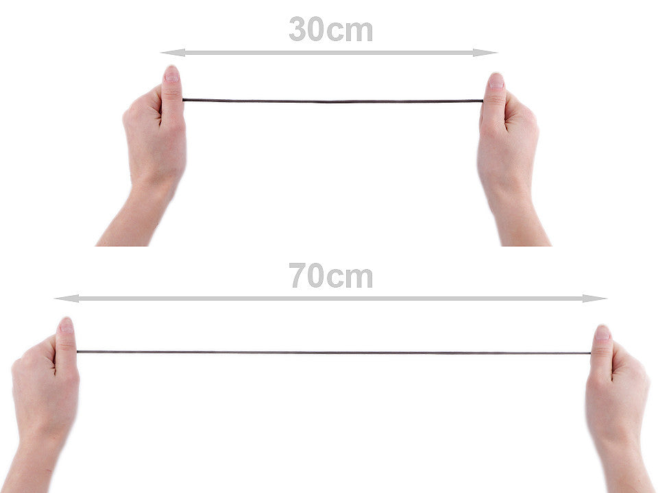 Cordon élastique rond, Ø3mm, MAGGIE par 3m - 1gerbe