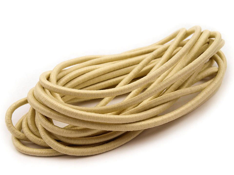 Cordon élastique rond, Ø3mm, MAGGIE par 3m - 1gerbe