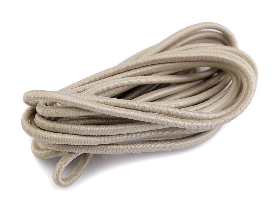 Cordon élastique rond, Ø3mm, MAGGIE par 3m - 1gerbe