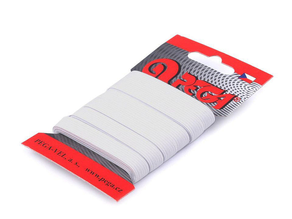 Ruban élastique pour lingerie sur enrouleur carton, largeur de l’emballage 9 mm
