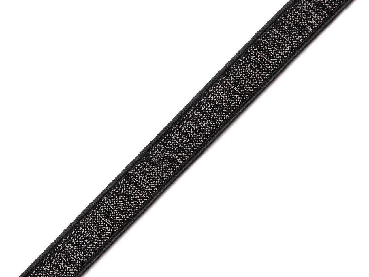 Ruban élastique pour bretelles de soutien-gorge, avec lurex, largeur 10 mm