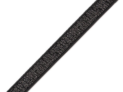 Ruban élastique pour bretelles de soutien-gorge, avec lurex, largeur 10 mm