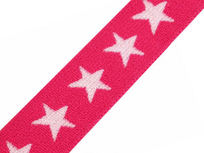 Élastique imprimé Étoiles, largeur 20 mm