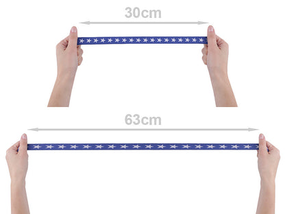 Élastique imprimé Étoiles, largeur 20 mm