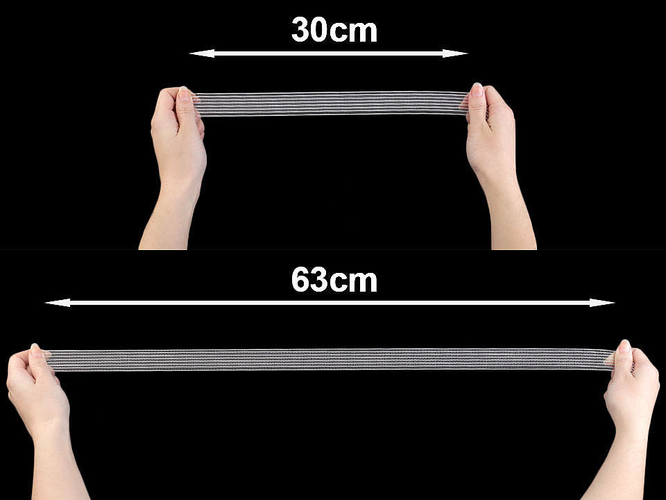 Élastique tricoté, largeur 24 mm
