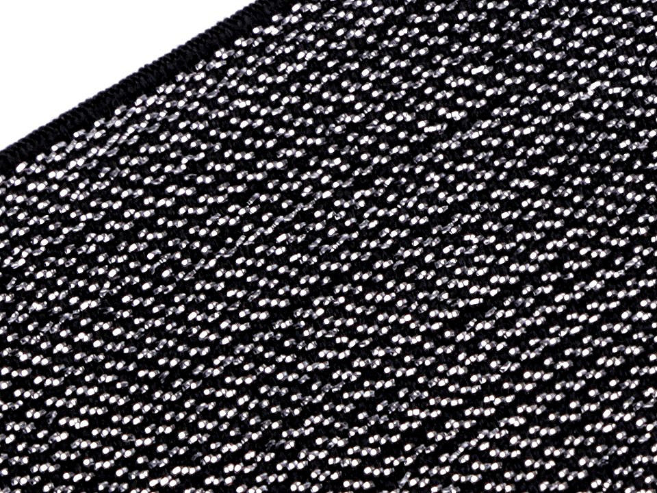 Ruban élastique avec lurex, largeur 48 mm