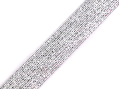 Ruban élastique avec lurex, largeur 27 mm