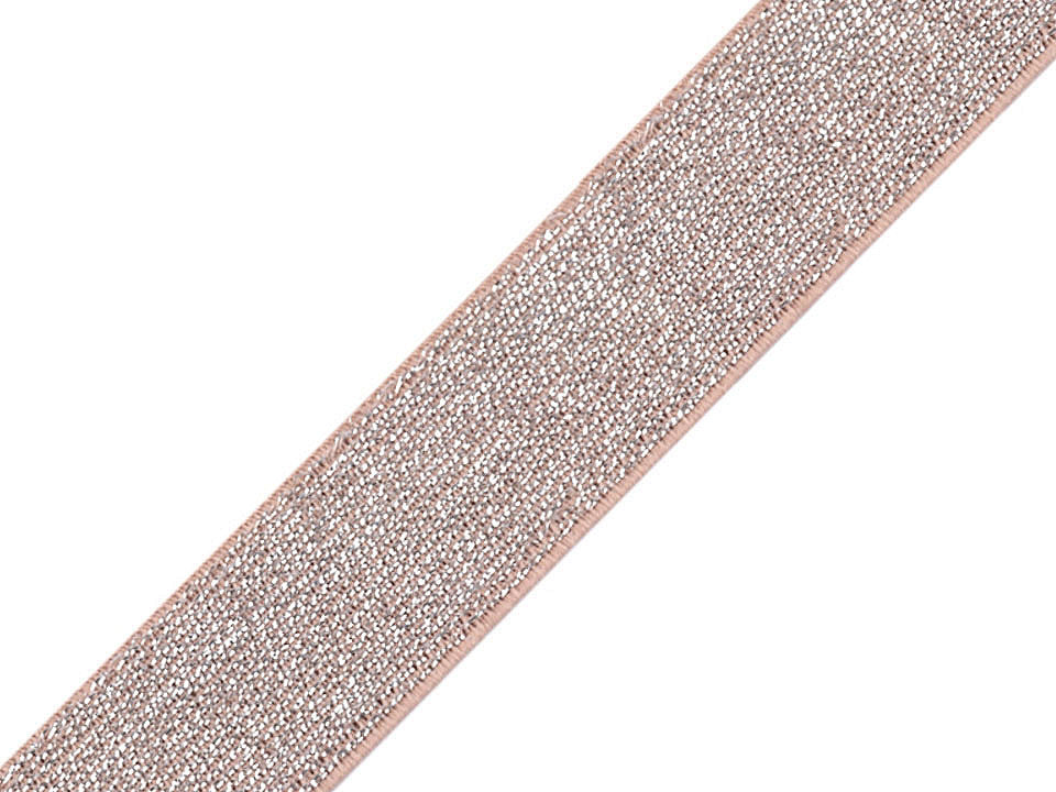 Ruban élastique avec lurex, largeur 27 mm