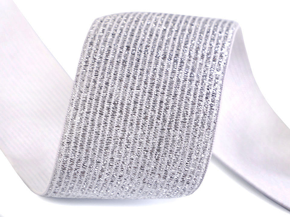 Élastique avec lurex, largeur 40 mm
