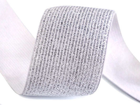 Élastique avec lurex, largeur 40 mm