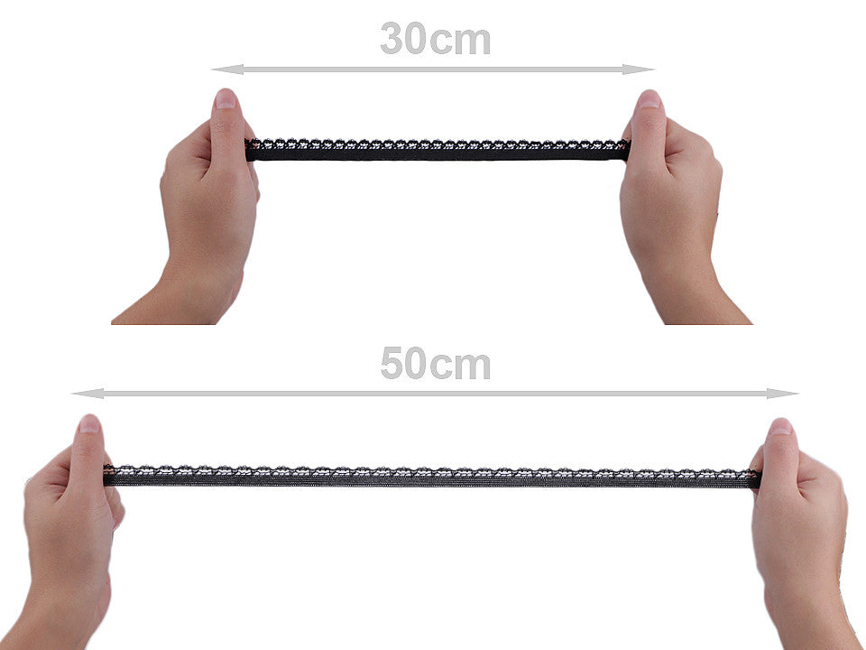 Élastique décoratif, largeur 15 mm