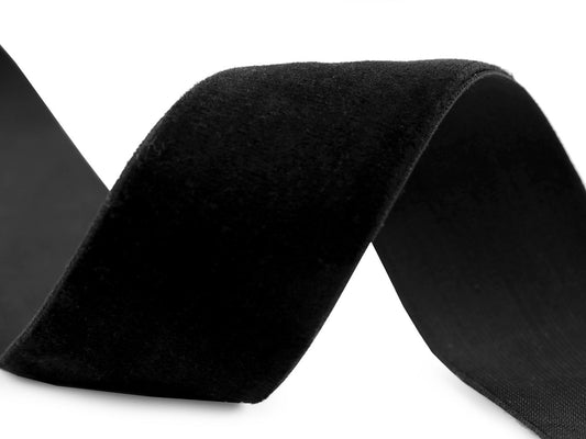 Ruban en velours élastique, largeur 30 mm