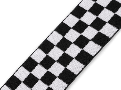 Élastique souple à carreaux, largeur 40 mm