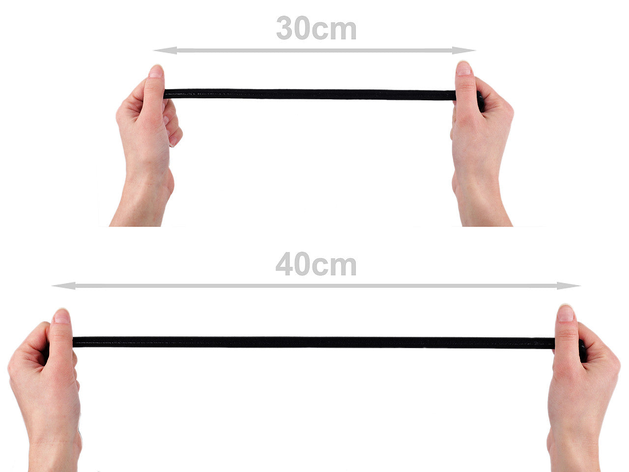 Élastique avec silicone, largeur 12 mm