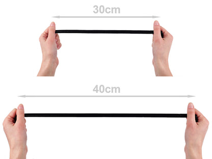 Élastique avec silicone, largeur 12 mm