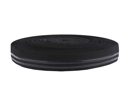 Élastique satiné avec bandes en silicone, largeur 40 mm