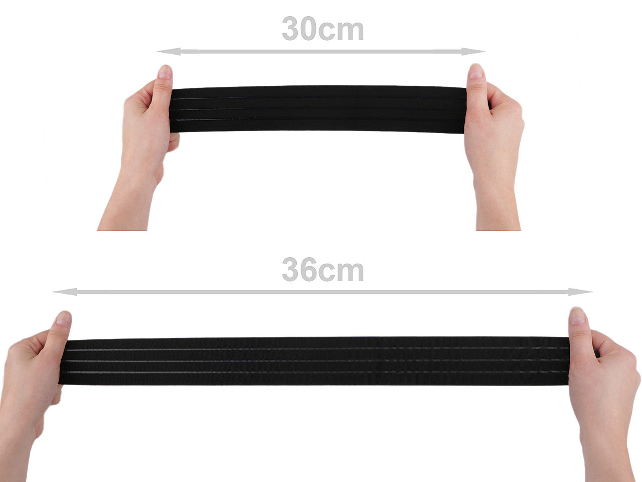 Élastique avec bandes en silicone, largeur 50 mm