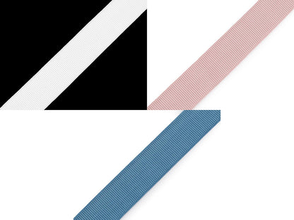 Sangle pour bandoulière avec motif gros-grain, largeur 20 mm