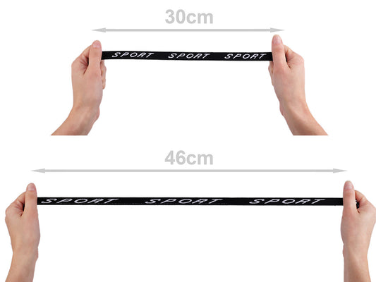 Élastique souple, largeur 15 mm, Sport