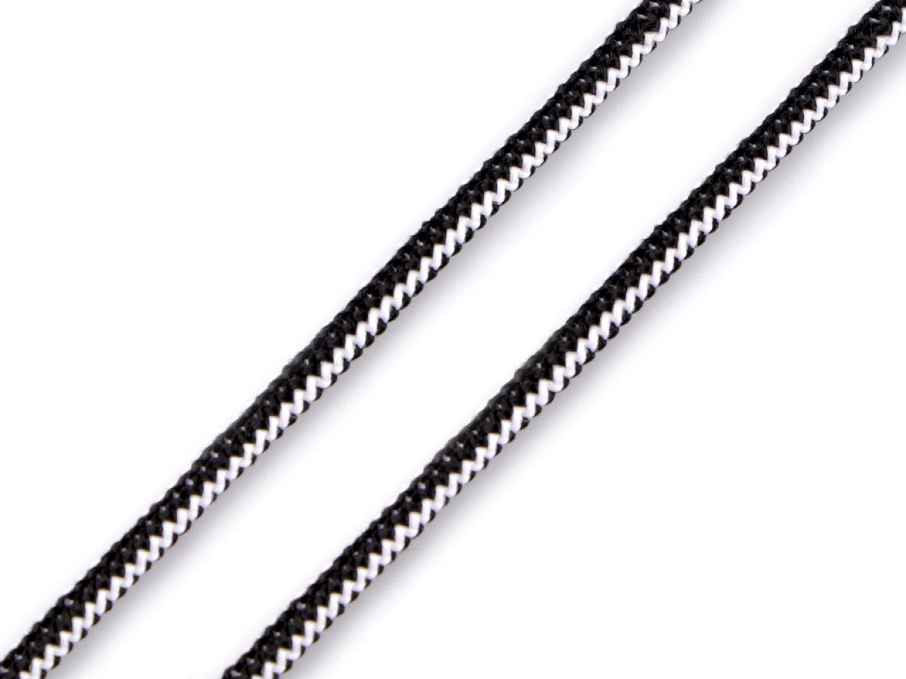Bande élastique ronde, Ø 2,5 mm, effet fermeture Éclair