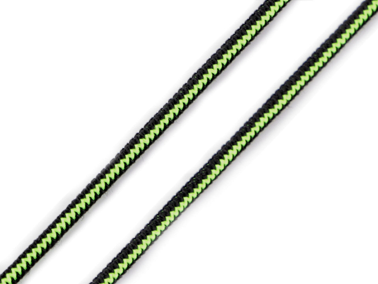 Bande élastique ronde, Ø 2,5 mm, effet fermeture Éclair