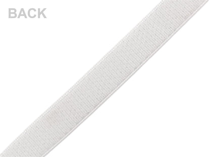 Ruban élastique pour bretelles en brocart, largeur 10 mm, avec lurex - 13.5m