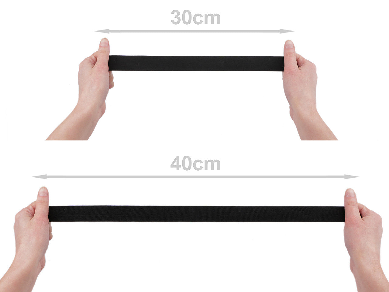 Bande élastique tissée souple, largeur 30 mm - 1m