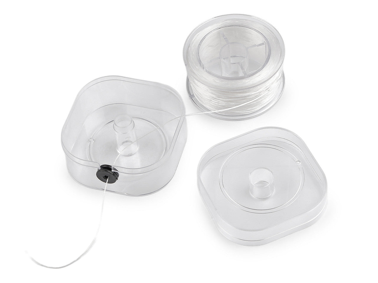 Élastique, plat, largeur 0,8 mm, boîte avec dérouleur - 1pc