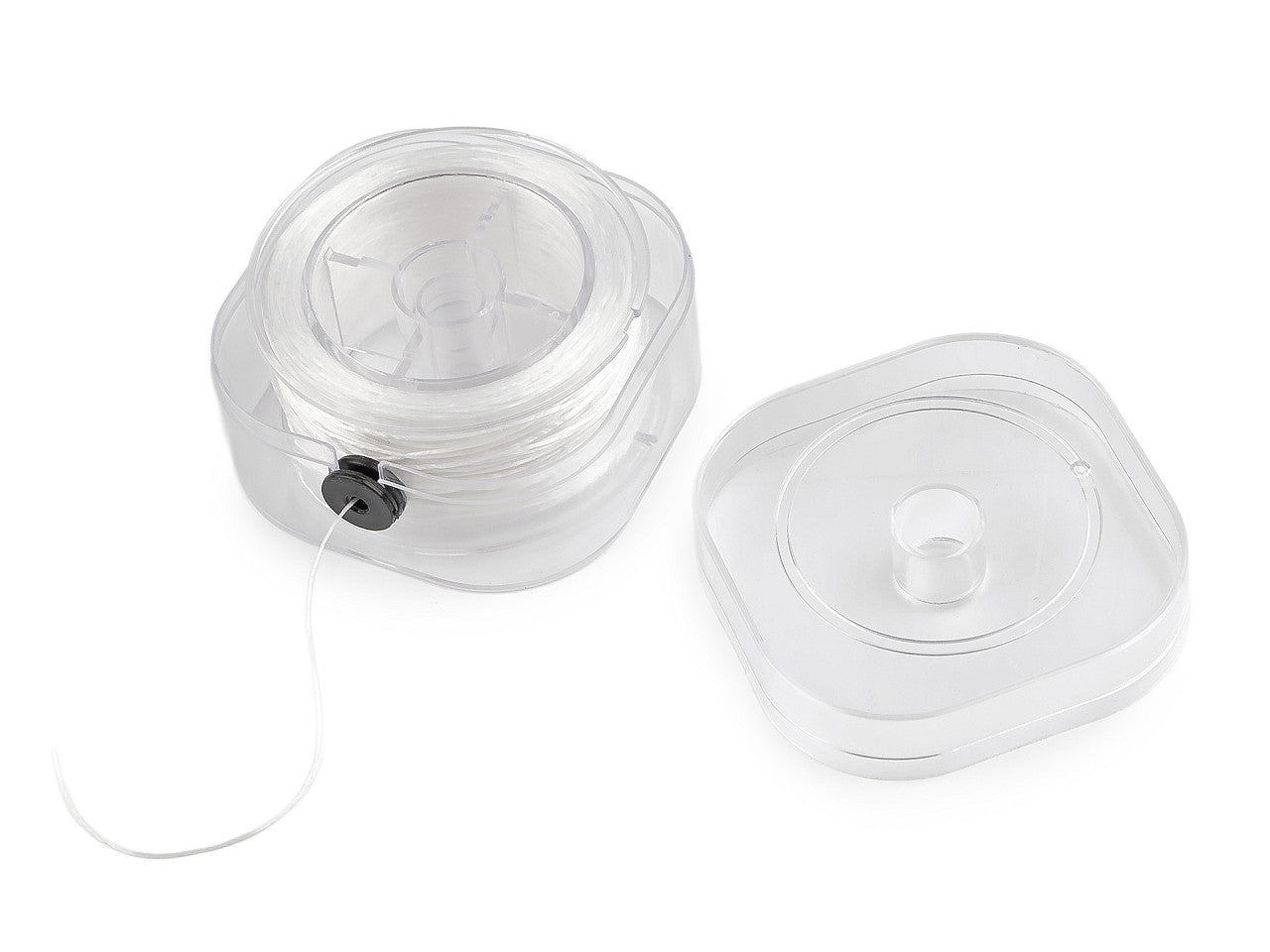 Élastique, plat, largeur 0,8 mm, boîte avec dérouleur - 1pc