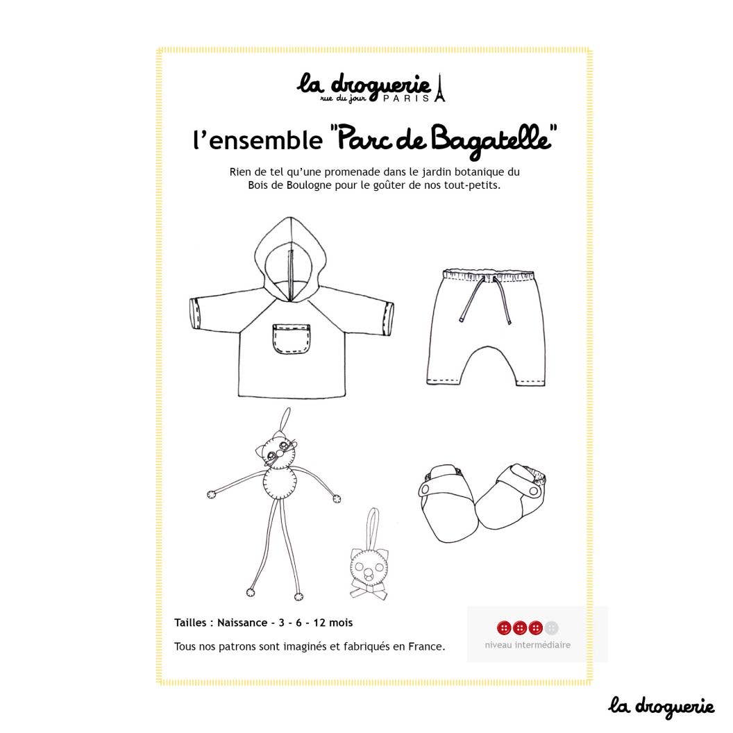 LA DROGUERIE - Patron couture du blouson et du sarouel "Parc de Bagatelle"